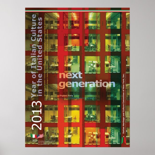 Italienisches Kulturposter 2013 Poster (Vorne)