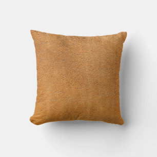 Italienisches Lammlederleder: Vintage-Textur Kissen