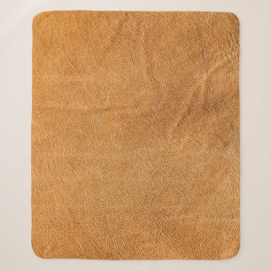 Italienisches Lammlederleder: Vintage-Textur Sherpadecke