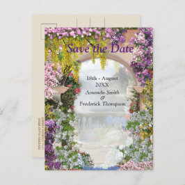 Italienisches Land Zuhause im Freien Ankündigungspostkarte