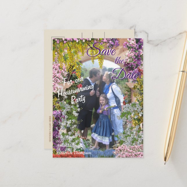 Italienisches Land Zuhause im Freien Ankündigungspostkarte (Vorderseite/Rückseite Beispiel)