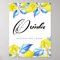 Italienisches Lemon Floral Brautparty Geschenke
