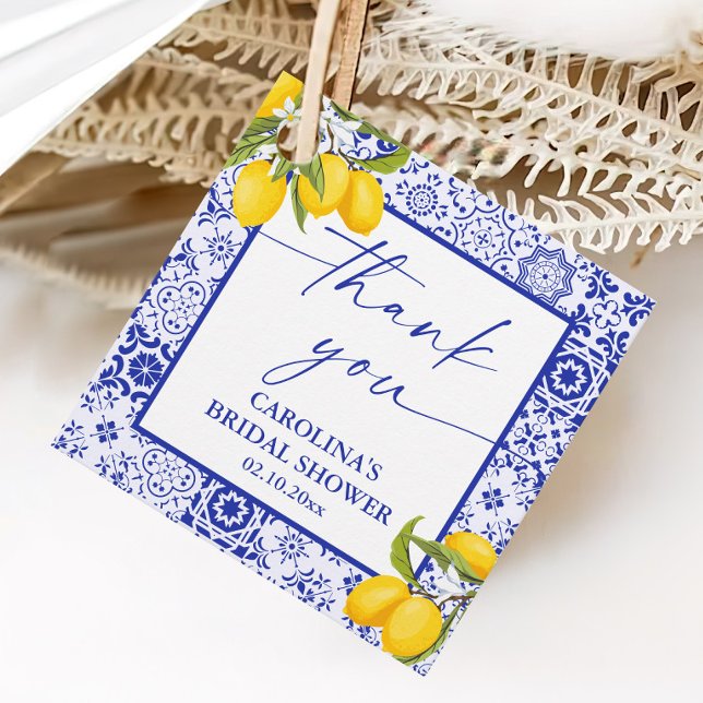 Italienisches Lemon Main Squeeze Brautparty Vielen Geschenkanhänger (Von Creator hochgeladen)