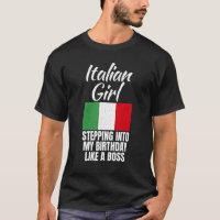 Italienisches Mädchen tritt in meinen Geburtstag e