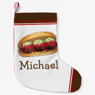 Italienisches Meatball Fleisch Ball Sub Sandwich M Kleiner Weihnachtsstrumpf