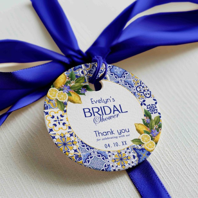 Italienisches Mosaik-Brautparty Geschenkanhänger (Von Creator hochgeladen)