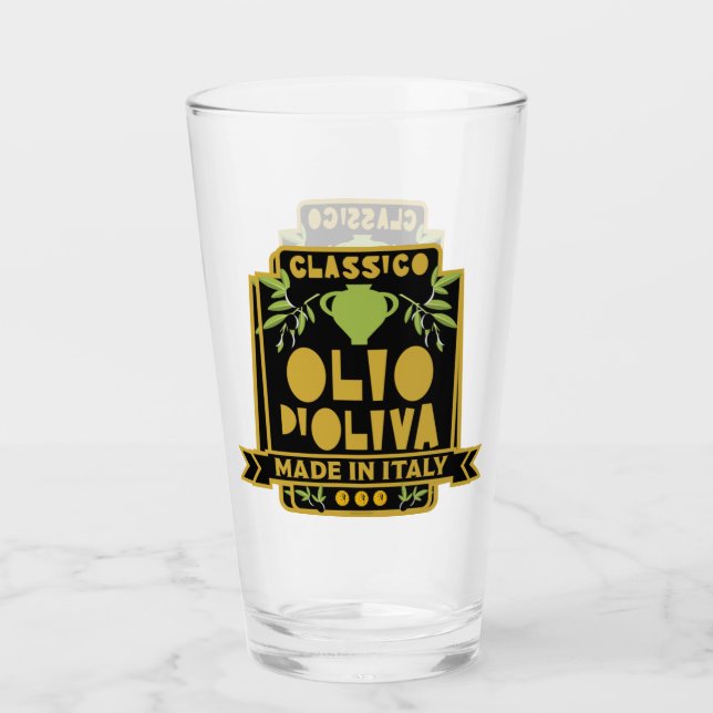 Italienisches Olivenöl Kochen Glas (Vorderseite)