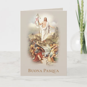Italienisches Ostersegen Buona Pasqua Feiertagskarte