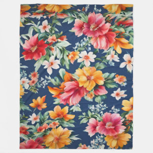 Italienisches Phantastisches Sommerlicht-Blumenmus Fleecedecke