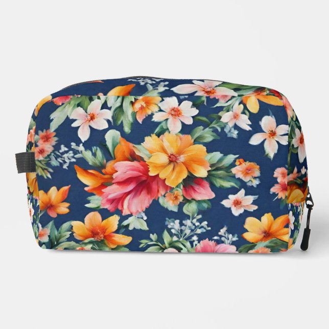 Italienisches Phantastisches Sommerlicht-Blumenmus Waschbeutel (Vorderseite)