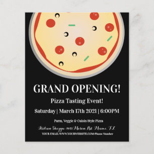 Italienisches Pizza Restaurant Event Grand Opening Flyer