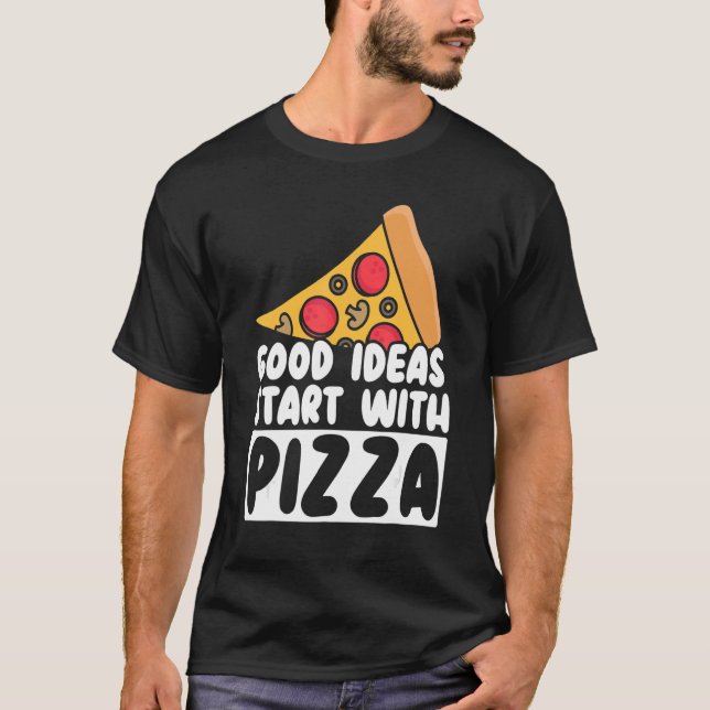 Italienisches Pizzaessen T-Shirt (Vorderseite)