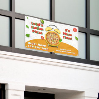 Italienisches Pizzageschäft anpassen Geschäft Pizz Banner