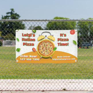 Italienisches Pizzageschäft anpassen Geschäfts-Piz Banner