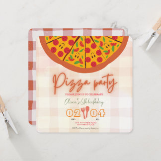Italienisches Pizzathema jedes Jahr Geburtstag Einladung