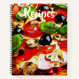 Italienisches Pizzeria Recipe Book Notizbuch