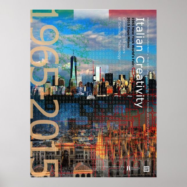 Italienisches Poster "Kreativität 2015" (Vorne)