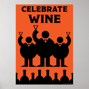 Italienisches Prosecco Schaumwein Poster