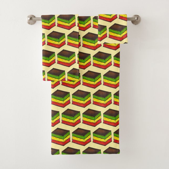 Italienisches Rainbow Seven Layer Weihnachten Weih Badhandtuch Set (Insitu)