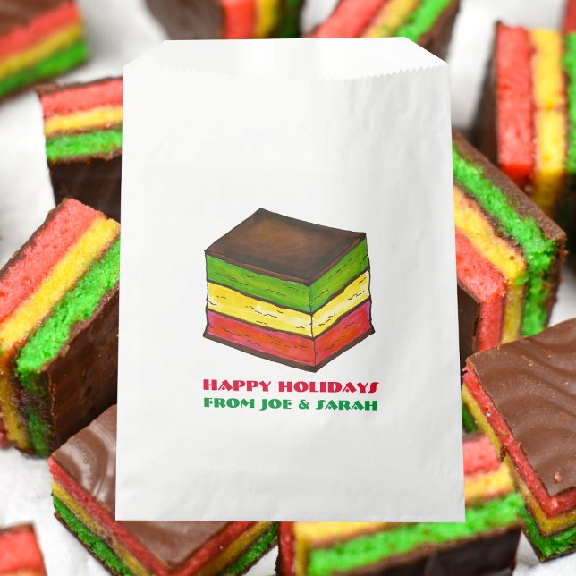 Italienisches Rainbow Sieben Schicht Weihnachtskoh Geschenktütchen (Italian Rainbow Favor Bag)