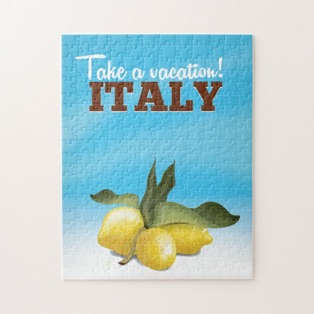 Italienisches Reiseplakat Puzzle (Vertikal)