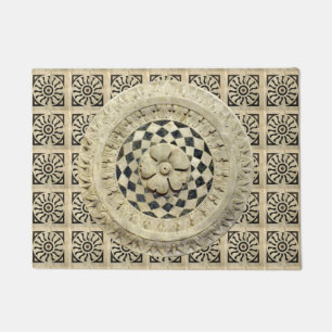 Italienisches Renaissance-Marmor-Muster Fußmatte