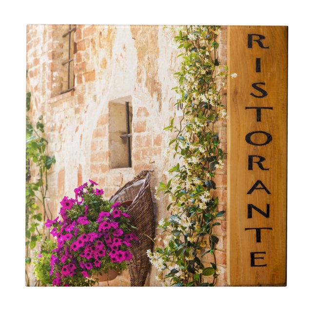 Italienisches Restaurant Fliese (Vorderseite)