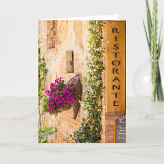 Italienisches Restaurant Karte