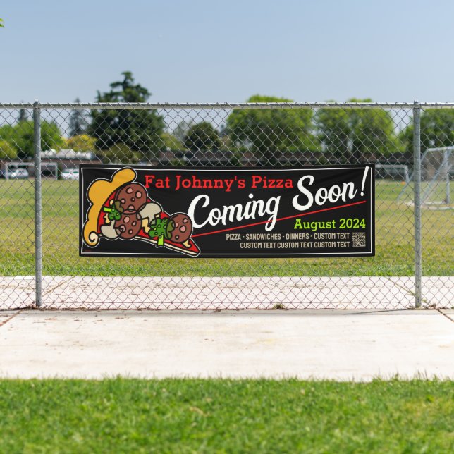 Italienisches Restaurant Pizzeria Custom Ankündigu Banner (Insitu)