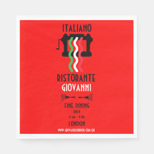 Italienisches Restaurant Serviette