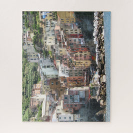 Italienisches Riveria Coast Colorful Seaside Villa Puzzle