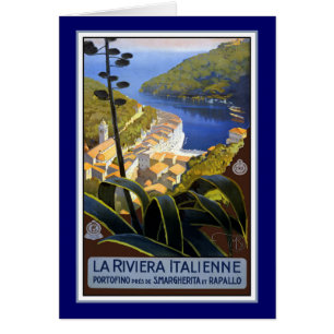 Italienisches Riviera Reiseplakat