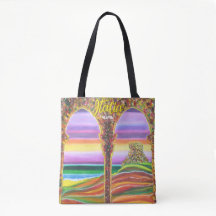 Italienisches Schloss am Meer Tote Art Bag