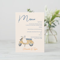 Italienisches Scooter-Hochzeitmenü