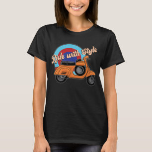Italienisches Scooter-Shirt   Vintage Stylesfahrt T-Shirt