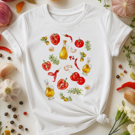 Italienisches Shirt zur Küche | Rosemary Tomato Ol