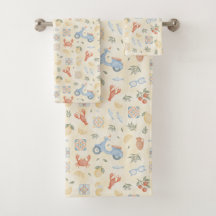 Italienisches Sommer-Mittelmeer-Handtuch-Set