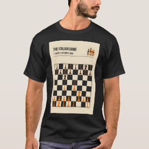 Italienisches Spiel Schach Öffnung Art Book Cover T-Shirt