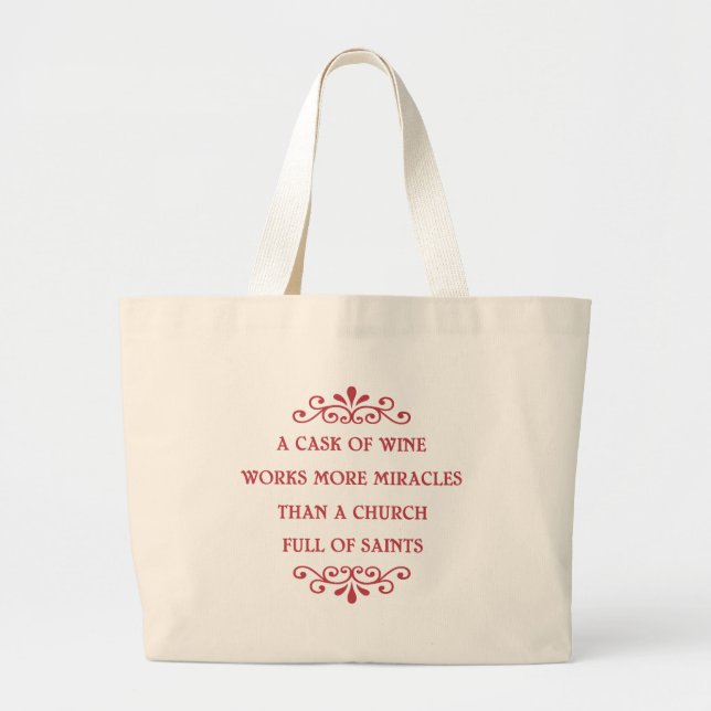 Italienisches Sprichwort - CF Jumbo Stoffbeutel (Vorne)