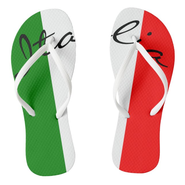 Italienisches Strand-Pool Flaggen-Italiens Italien Flip Flops (Fußbett)