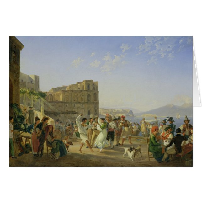 Italienisches Tanzen, Neapel, 1836 (Vorderseite (Horizontal))