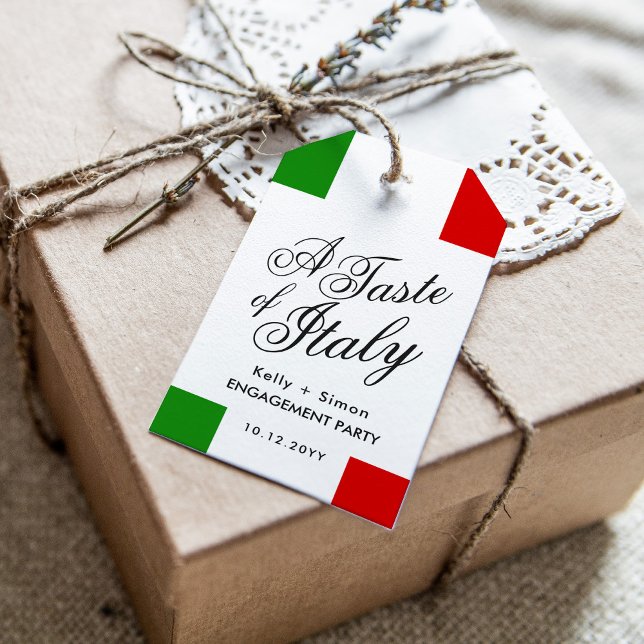 Italienisches Themenabend | Engagement Geschenkanhänger (Von Creator hochgeladen)