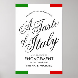 Italienisches Themenabend   Engagement Poster
