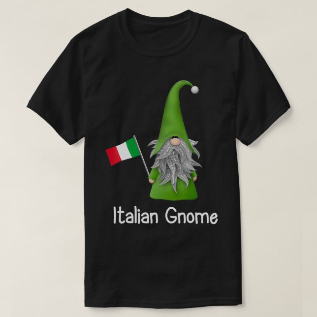 Italienisches Unternehmen mit der Flagge Italiens T-Shirt (Design vorne)