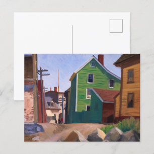 Italienisches Viertel, Gloucester   Edward Hopper  Postkarte