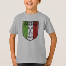 Italienisches Vintage-Mittelalter-Wappen-Kinder-T-