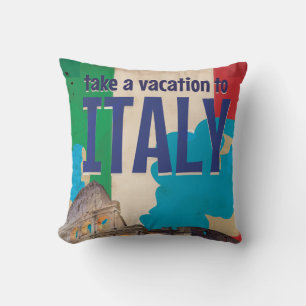 Italienisches Vintage Travel Poster Kissen