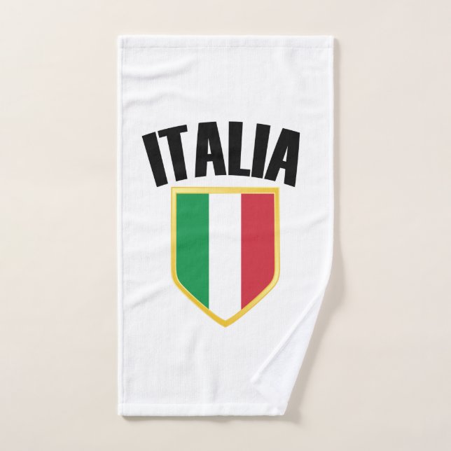 Italienisches Wappen - Italienische Flagge Handtuch (Handtuch)