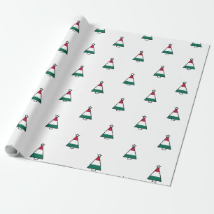 italienisches Weihnachtsbaum-Packpapier Geschenkpapier