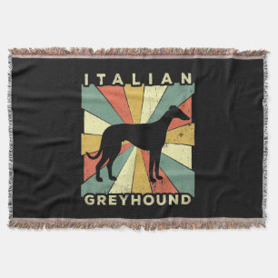 Italienisches Windhund-70er-Geschenk Decke